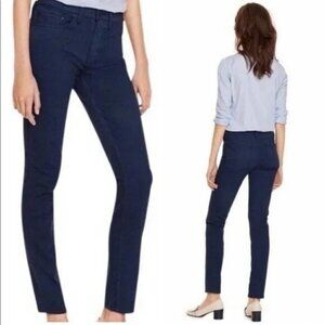 Tory Burch Blue Mid Rise Skinny Crop Pants Stretch Size 26